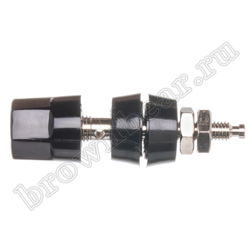 Клемма приборная для разъема Banana, тип 9 (гнездо), черная BP-9B фото 5