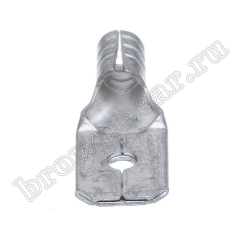 Клемма плоская обжимная 6.3 мм, вилка на провод 1.5 - 2.5 мм², неизолированная,  кратно 100 шт., РП-П TA-2M фото 5