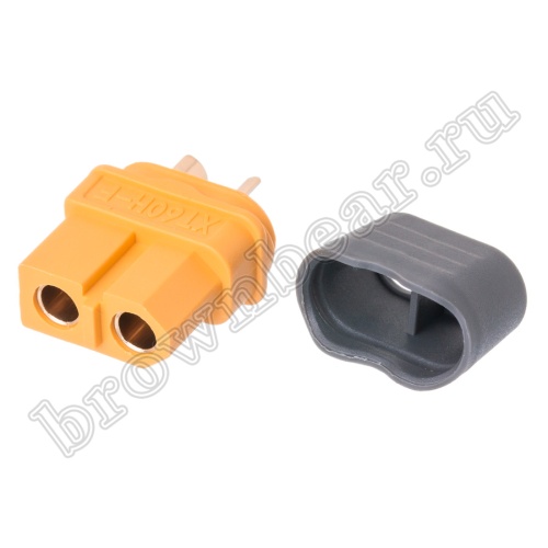 Разъем питания XT60 для АКБ, 2 контакта, розетка на кабель с кожухом XT60H-F.G.Y фото 10