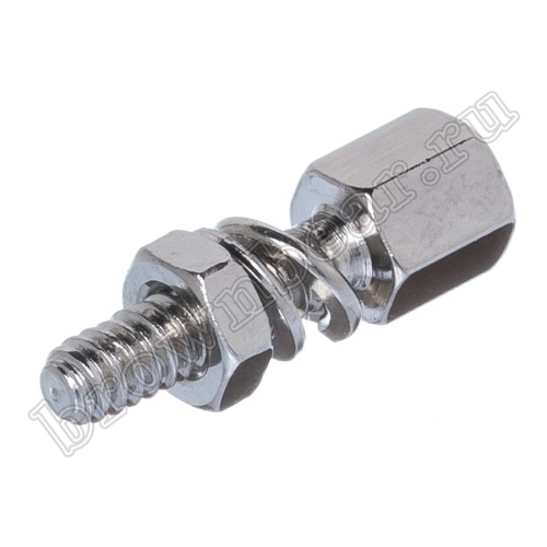 Винт шестигранный L=11мм для разъемов D-SUB, с внутренней резьбой 4-40 UNC, в комплекте гайка-шайба-гровер, упаковка 100шт. SCR-11/CA-0231 фото 3