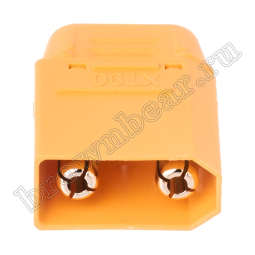 Разъем питания XT90 для АКБ, 2 контакта, штекер на кабель с кожухом XT90H-M.G.Y фото 3