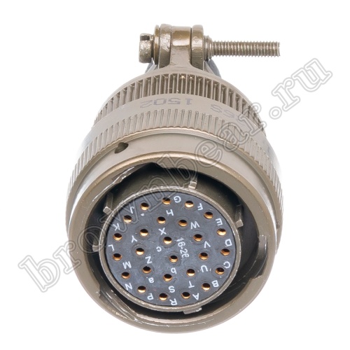 Разъём Amphenol серии 62IN, 26 контактов, розетка на кабель, тип 16, байонетный 62IN-16F-16-26S фото 5