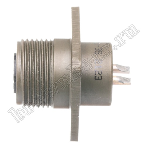 Разъём Amphenol серии MS, 2 контакта, розетка на блок, тип 12S, резьбовой MS3102E-12S-3S фото 2