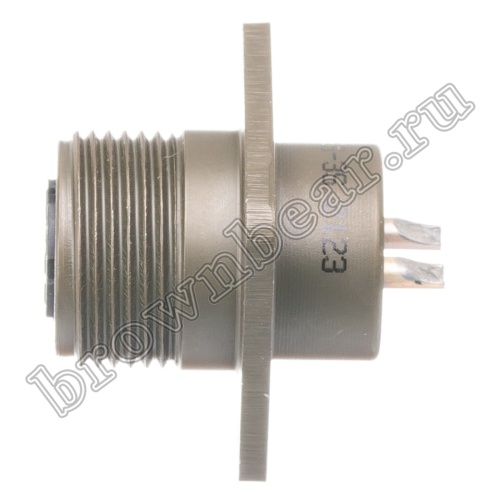 Разъём Amphenol серии MS, 2 контакта, розетка на блок, тип 12S, резьбовой MS3102E-12S-3S фото 3