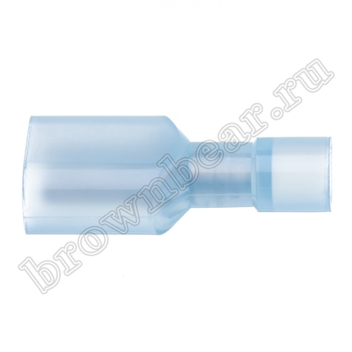 Клемма плоская обжимная 6.3 мм, вилка на провод 1.5 - 2.5 мм², полностью изолированная, кратно 100шт., РПИ-П TAI-2IF фото 2