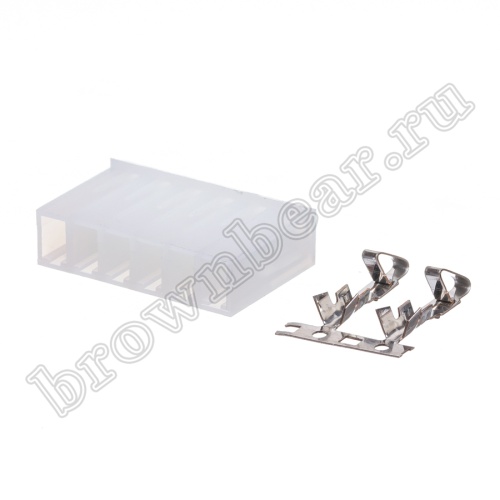 Разъем питания 6 контактов, гнездо на кабель, шаг 3.96 мм PHU-6/2 фото 2