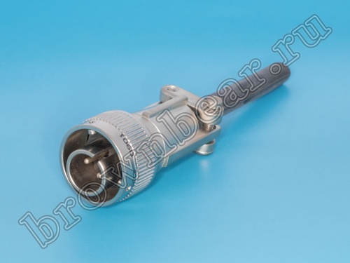 Разъем Amphenol серии 97B, ACA-B, 2 контакта, вилка на кабель, тип 12S, байонет 97B3106F-12S-3P(A23)