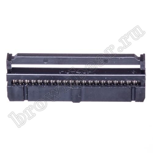 Разъем IDC 2х20 розетка на плоский кабель, шаг 2.54мм IDC-40 фото 5