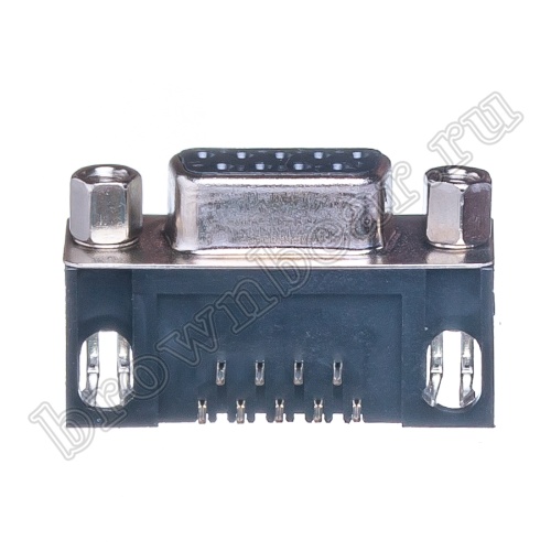 Разъем D-SUB   9 контактов, гнездо на плату, прямой угол  7.2мм, тип 2 DRB-9FA фото 6