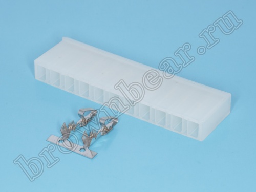 Разъем питания 12 контактов, гнездо на кабель, шаг 5.08 мм MHU-12 фото 3