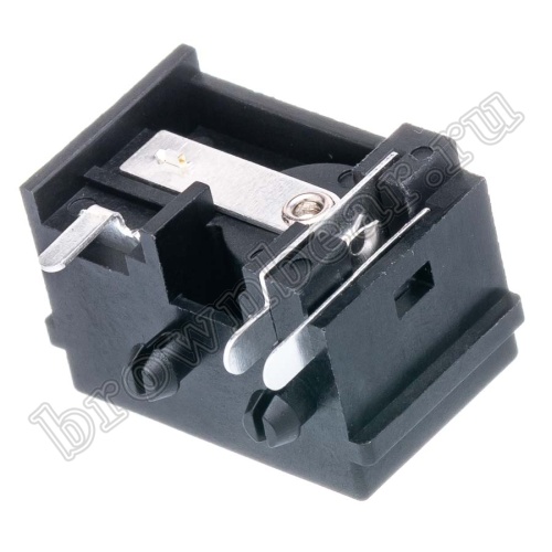 Разъем питания DC гнездо 2.5 x 5.5 мм, на плату с выключателем DJK-30B фото 3