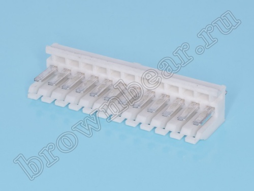 Разъем питания AT 12 контактов, вилка на материнскую плату, шаг 3.96 мм HPB-12M