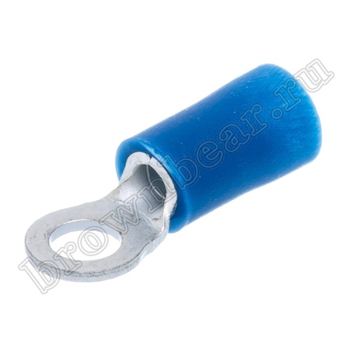 Клемма кольцевая обжимная тип "O" 3.7 мм, на провод 1.5 - 2.5 мм², изолированная, кратно 100шт. TRI-2-3