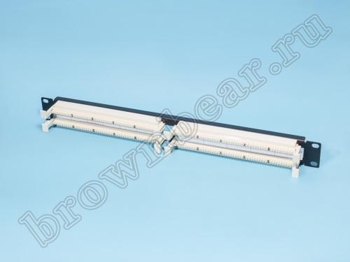 Кросс 100 пар, тип 110, крепление 19", 1U, основание 