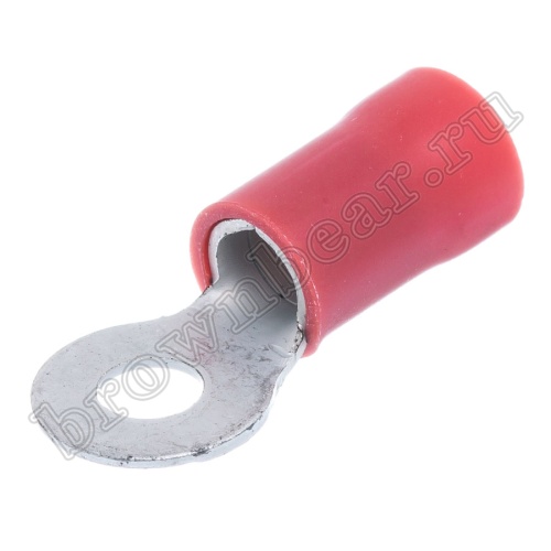 Клемма кольцевая обжимная тип "O" 5.3 мм, на провод 10.0 мм², изолированная, кратно 100шт. TRI-8-5