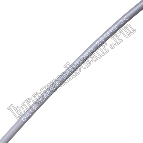 Кабель сигнальный коммуникационный 3 провода, 26AWG, бухта 50м, экранированный, серый SIN YU фото 3