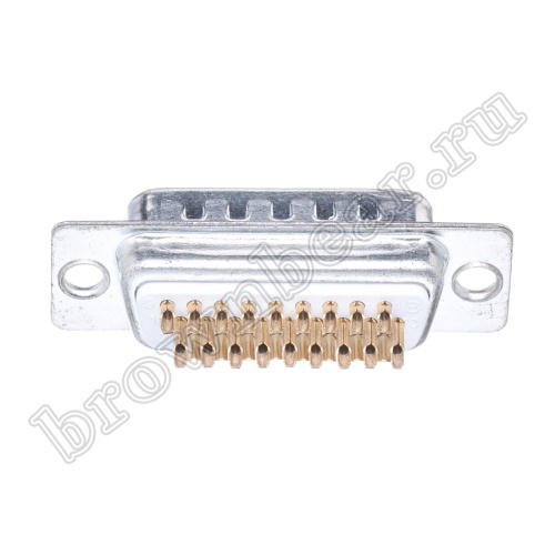 Разъем D-SUB 26 контактов высокой плотности, вилка на кабель, пайка DHS-26M фото 5