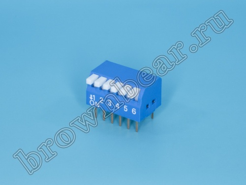 Переключатель Dip-Switch 6 контактных групп, пиано 