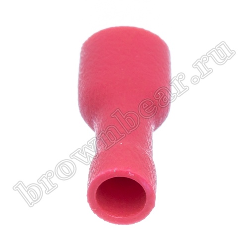 Клемма плоская обжимная 4.8 мм, гнездо на провод 0.25 - 1.5 мм², полностью изолированная, кратно 100шт., РПИ-М TAI4.8-1.25I фото 2