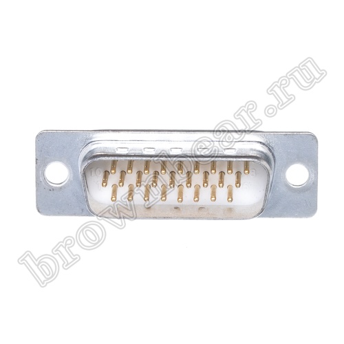 Разъем D-SUB 26 контактов высокой плотности, вилка на кабель, пайка DHS-26M фото 4