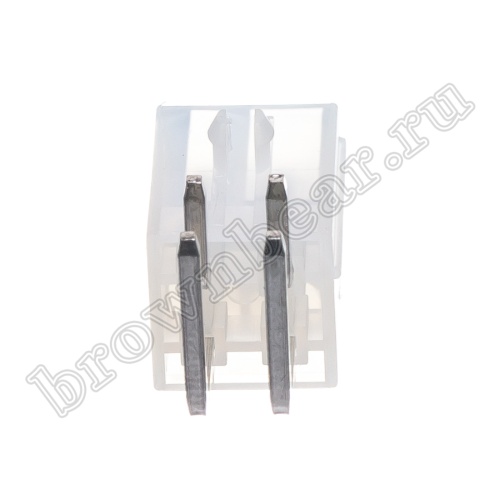 Разъем питания Mini-Fit 4 контакта, вилка на плату, прямой угол, с фиксатором, шаг 4,2мм MF-4MRA/2 фото 4