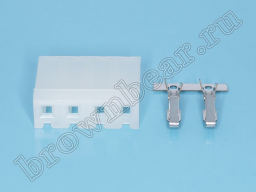 Разъем питания 4 контакта, гнездо на кабель, шаг 5.08 мм MHU-4 фото 4