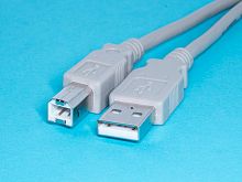 Кабель (шнур) USB, тип А - В, вилка - вилка, 5 метров