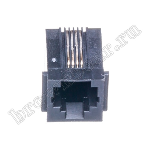 Разъём RJ-11 гнездо на плату, 6P4C, тип 2 TJ2-6P4C фото 2