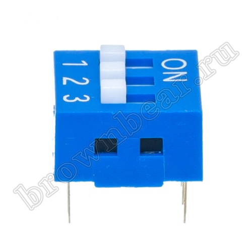 Переключатель Dip-Switch 3 контактных группы SWD1-3 фото 2