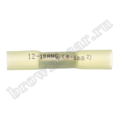 Соединительная гильза в термоусадке медная луженая под опрессовку на провод 4.0 - 6.0 мм², ГСИ, упаковка 100шт. TLC-5.5 фото 2