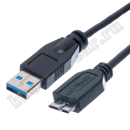 Кабель интерфейсный USB 3.0, type А - type micro USB, вилка-вилка, черный, 1.8 метра фото 2
