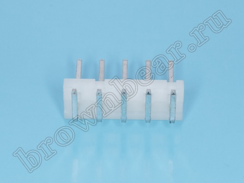 Разъем питания 5 контактов, вилка на плату прямой угол, шаг 5.08 мм MPW-5R фото 5