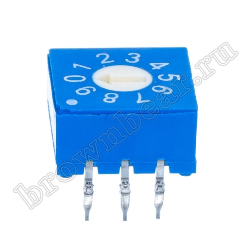 Переключатель Dip-Switch 10 позиций, поворотный SWD10 фото 5