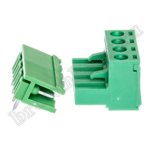 Клеммник винтовой провод-плата, 4 контакта, 5.0 мм, угловой TB-06RC фото 7