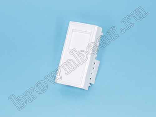 Розетка RJ-45, кат. 5е, тип MOSAIC 45, размер 45х22,5 мм 