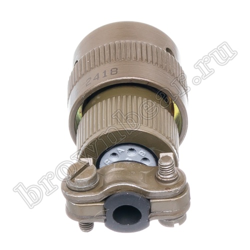 Разъём Amphenol серии 62IN, 6 контактов, розетка на кабель, тип 10, байонетный 62IN-16F-10-6S фото 3