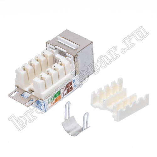 Экранированный коммутационный модуль keystone RJ-45 8P8C кат.5e,  универсальный, PCnet  фото 4