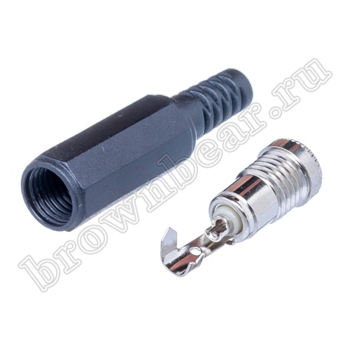 Разъем питания DC гнездо 2.1 х 5.5 мм, на кабель с амортизатором DJK-00A фото 3