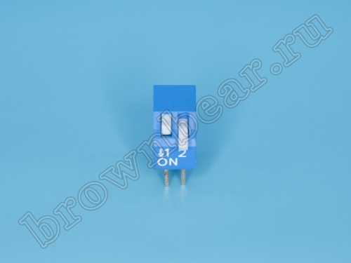 Переключатель Dip-Switch 2 контактных группы, пиано  фото 4