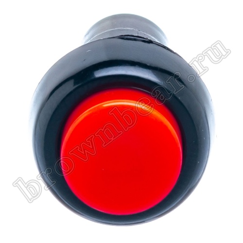 Кнопка с фиксацией, круглая на блок, НР, 220В, красная PSW-6FM-R фото 2