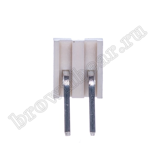 Разъем питания 2 контакта, вилка на плату, прямой угол, шаг 2.54 мм WF-2R фото 7