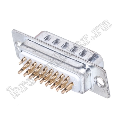 Разъем D-SUB 26 контактов высокой плотности, вилка на кабель, пайка DHS-26M фото 6