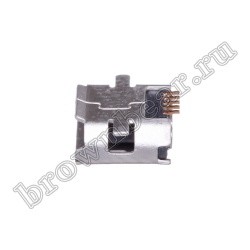 Разъем micro USB, гнездо на плату, поверхностный монтаж, 5 контактов USB/Mc-1J фото 5