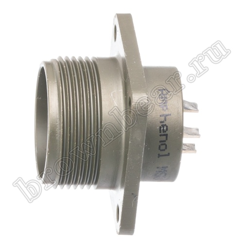 Разъём Amphenol серии MS, 5 контактов, вилка на блок, тип 16S, резьбовой MS3102E-16S-8P фото 3