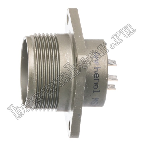 Разъём Amphenol серии MS, 5 контактов, вилка на блок, тип 16S, резьбовой MS3102E-16S-8P фото 3