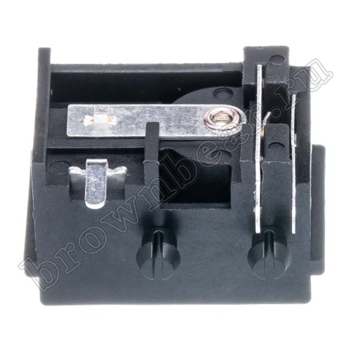 Разъем питания DC гнездо 2.5 x 5.5 мм, на плату с выключателем DJK-30B фото 4