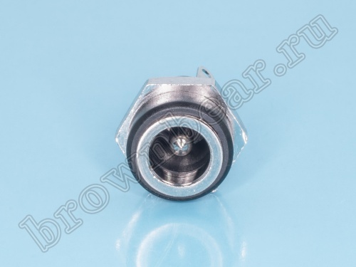 Разъем питания DC гнездо 2.5 x 5.5 мм, вилка на приборный блок, мини DJK-08B фото 2