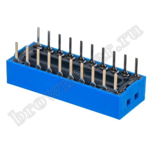 Переключатель Dip-Switch 10 контактных групп SWD1-10 фото 3