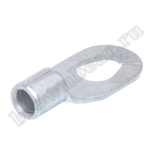 Клемма кольцевая обжимная тип "O" 3.7 - 5.3 мм на провод 4.0 - 6.0 мм², неизолированная, кратно 100шт. TR-5.5-3/5 фото 2