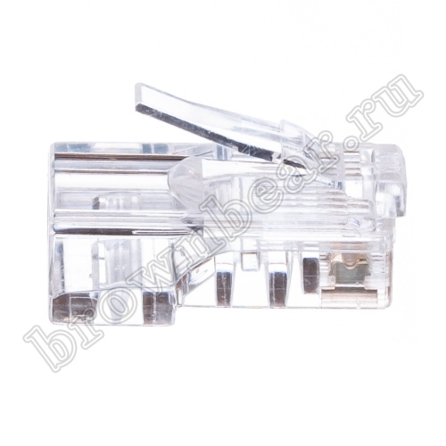 Разъём RJ-45 8P8C, для круглого одножильного кабеля TPR-8P8C-S2 фото 4